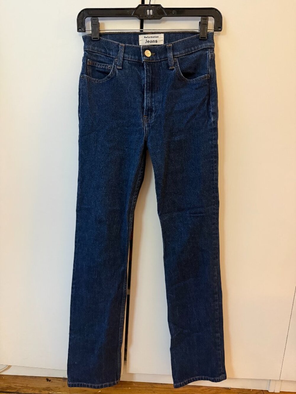 Reformation Liza High Straight Jean in Heyes (Size 24)